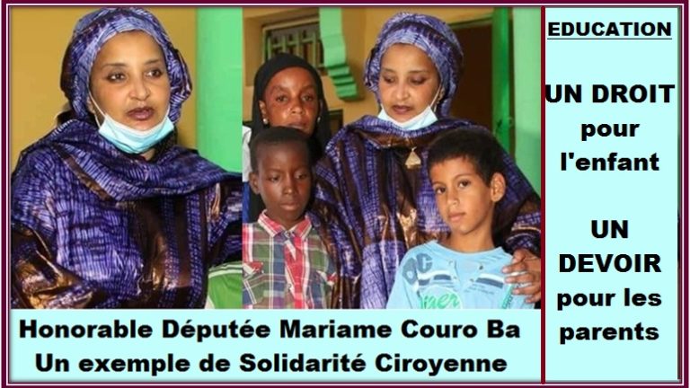 Honorable député Mariame Couro Ba, Un exemple de solidarité Citoyenne